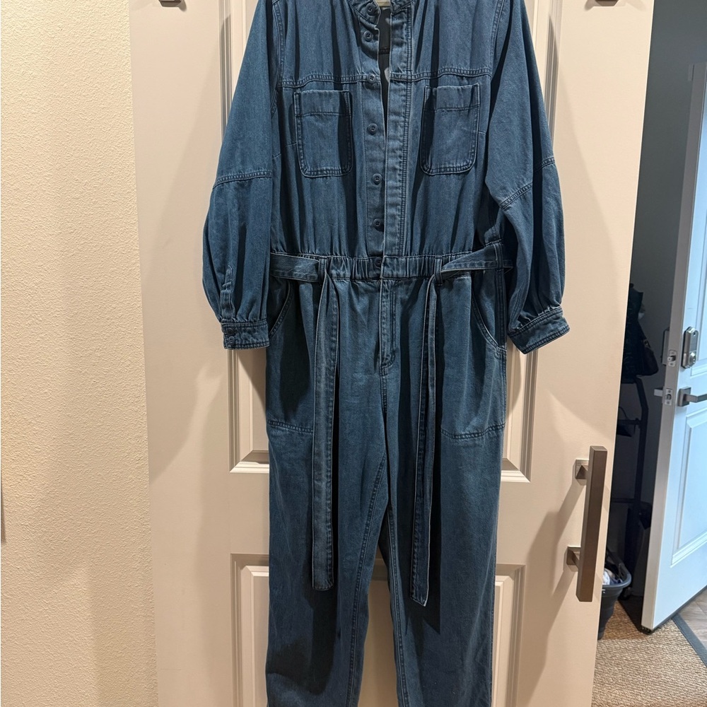 Old Navy Blue Denim Jumpsuit